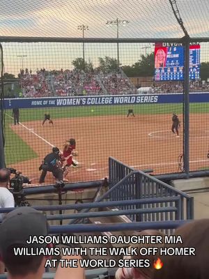 MIA WILLIAMS HAS TEXAS TECH ONE WIN AWAY FROM THE WOMENS COLLEGE SOFTBALL WORLD SERIES 😦 #okc #WorldSeries #alabama #texastech 
