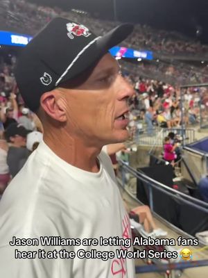 Jason Williams don’t play at the Women’s Softball World Series 😂 #okc #WorldSeries #alabama #texastech 