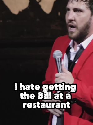 I Hate Getting The Bill 🍽️ #comedy #standup #life #eatingout #comedian 