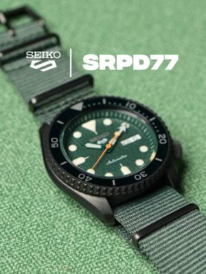 Jam tangan hijau ikonik dengan dial bertekstur yang meningkatkan gaya Anda. #watchenthusiast #watchlover #watchfam #seiko #5sports #srpd77 #greenwatch #WatchCollection #watchforyou