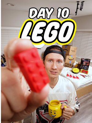 🧱DAY 10🧱 Was so stressed by all the Legos that I went straight to bed 😅 This took 15 hours to do and consumed 26 glue sticks!!! I did it all in 1 day and ended at 5am! 😭 FOLLOW FOR DAY 11! 🙌🏼 #lego#legoroom #natenorell 