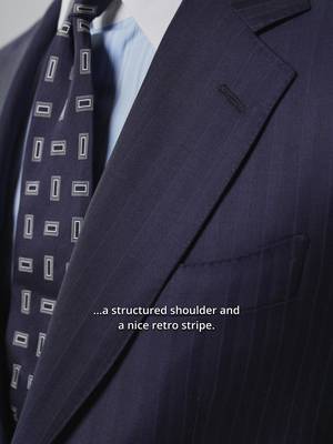 According to our Styling Director Marc, formal dressing doesn't have to feel traditional. A structured navy suit with a subtle stripe, paired with a crisp light blue shirt and tonal navy tie, delivers all the formality you need while keeping things effortless. Still searching for the right navy suit? Marc might have just found it for you. Discover the look in-store & online.