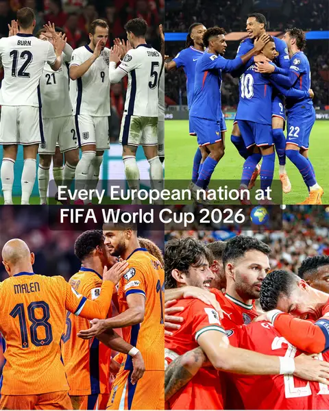 Every European nation competing at @FIFA World Cup 2026! #FIFA #FIFAWorldCup 