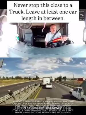Most drivers find out how long a truck takes to stop at the worst possible moment. At 65 mph, a passenger car stops in about 300 feet. A large truck needs over 500. That's nearly two extra car lengths of pure physics working against you, and if you're caught between two trucks when it happens, there is almost nothing you can do. The driver in the video did nothing wrong. But a few extra feet of distance from the truck ahead would have changed everything. Share this with everyone you know who drives on highways. This information saves lives. If you've been injured in a truck accident in the New York area, commercial trucking cases are complex, with multiple liable parties, aggressive insurance carriers, and evidence that disappears fast. You need a lawyer who moves immediately. 📞 Ribowsky Law: (516) 531-7833 All 5 boroughs. Always available. How much following distance do you actually leave around trucks? Be honest. 👇 #creatorsearchinsights 
