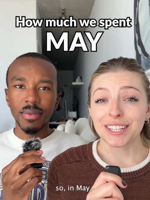 Month 5/12 ✔️ May is officially over, so it’s time to see which one of us spent more money this month! Here’s the situation -  ➡️ We’re a (currently engaged!) couple who lives together  ➡️ We split our rent, fixed expenses and groceries 50/50, so we don’t include them in this ‘comparison’ ➡️ We compare our spending for fun, since we track our spending via our budgets anyways - there’s no actual ‘winner’ or ‘loser’!  ➡️ We both make $4,459.91/month, and we both invest $2,000/month  May’s results… 🥁 Dennis spent more!  What was your highest expense category this month? Let us know! 👀 #HowMuchISpent #HowMuchISpentThisMonth #WhatISpendInAMonth #HowMuchISpentInMay #MayWhatISpent 