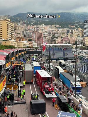 Meanwhile in the Pit Lane : a perfectly choreographed chaos 🕺👀 #MonacoGP #F1 #MonacoCircuit #SportsTiktok 