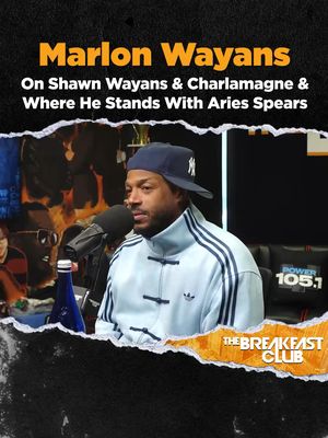 🚨 @marlonwayans breaks down why Shawn isn’t the Wayans brother to play with! Marlon explains what happened between him and Aries Spears and why Aries didn’t come to The Breakfast Club. 👀🎙️🔥