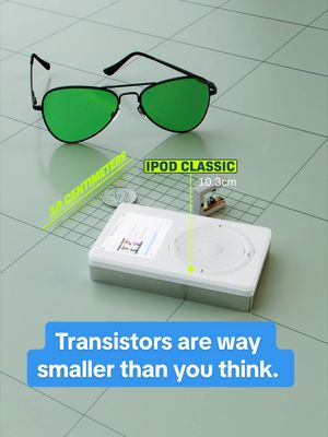 I never realized just how small a transistor really is – the electronic switches in everything you use! Let me show you just how small we’re talking… and they’re trying to go even smaller… To learn how, follow along! #Science #size #transistor #small #zoom 