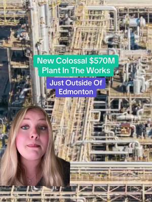 New colossal $570M plant is being built outside of Edmonton 🧱🎙️-@olga🌟 #edmonton #edmtiktok #powerplant #alberta #news 
