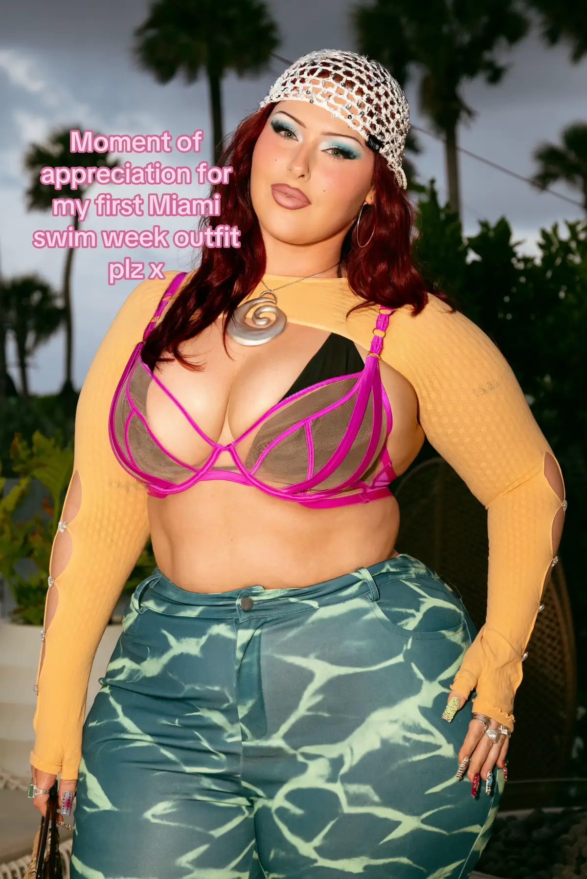 @nyxcosmetics_uk x Miami Swim Week first outfit !! Lmk if you wanna know where anything is from xox