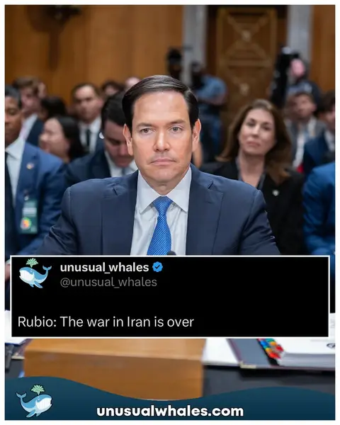 Rubio: The war in Iran is over Elon Musk: "10 years from now, probably 90% of all distance driven will be driven by AI in a self-driving car." "AI isn't paying off in the way companies think. Layoffs driven by automation are failing to generate returns," per FORTUNE. Follow @unusualwhales for daily posts about the stock market and crypto📈 NOTE: This post is not financial advice. The stock market is risky, and any trade or investment is expected to have some, or total, loss. Please do research before any trade. Do not use this information for financial decisions. Do not use this, or Unusual Whales’, information for investing. Check terms on site for full terms. APOLOGIES ABOUT THE HASHTAGS⁣⁣⁣⁣⁣⁣:⁣ #stockmarket #housing #epstein #trump #iran