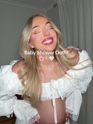 Baby Shower Outfit of my dreams!!! 🤏🏼😭  #babyshower #pregnant #pregnancy #babyshoweroutfit #firsttimemum 