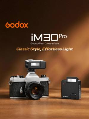 🚀 Meet the Classic Companion: Godox iFlash Camera Flash iM30Pro Vintage-inspired styling. Effortless light control. ✨ The Godox iFlash iM30Pro seamlessly blends retro charm with smart AUTO mode, a 45°–90° tilt head for bounce flash, built-in lithium battery, magnetic accessories, and universal compatibility—all in a compact design that fits right into your pocket. Grab, go, and capture the streets like a pro. RRP (recommended retail price): iM30Pro: $44.9 Due to differences in VAT & tax rates, prices may vary in different regions. #Godox #GodoxiM30Pro #iFlash #RetroFlash #MiniFlash #StreetPhotography #FilmPhotography #PhotographyGear