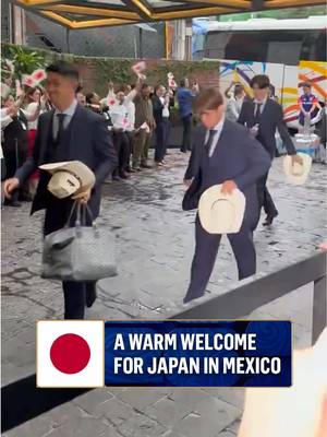 Mexico welcomes Japan to the FIFA World Cup in style, complete with cowboy hats and chants 🇯🇵 (via X/Teruya1206) #fifaworldcup #japan #mexico #monterrey #Soccer 