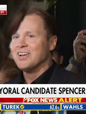 JUST NOW: LA mayoral candidate Spencer Pratt projects confidence as he waits for election results, dismisses the idea that he doesn't represent Democrats, Republicans and independents. "Right now, the media likes to say, 'Oh, he's this.' I'm not that. I'm an Angeleno who said enough is enough and I had to step up." "I didn't know I'd be here tonight, but this is obviously God's plan, and I'm going to go all the way, and I'm going to show everybody that I'm their mayor."