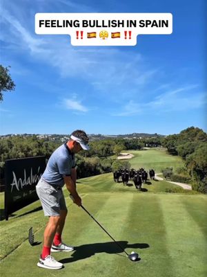 Now that’s a pressure tee shot! 😳  Ready for Round 1 of @LIV Golf Spain tomorrow! #golf #livgolf #fyp #sports #golfreels