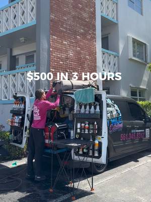 We made $500 doing WHAT?! 👀 We were in a flow state on this one for sure !!! 🔥🔪 #fyp#detailing#polishing#ceramiccoating#broward