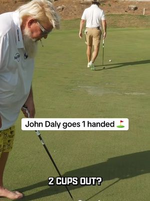 John Daly with one hand is still better than most of us with two 😦 #johndaly #pga #golf 