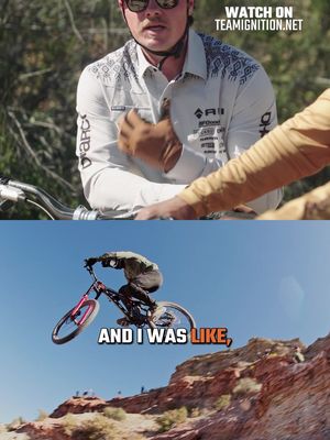Kyle Strait broke his back at one of the most dangerous bike events on earth. But he wasn't upset about the injury. He was upset about missing the race. 🎥 Catch Kyle on the latest episode of the Team Ignition Show now. Link in bio. #teamignition #podcast #mountainbike #rampage #mtb