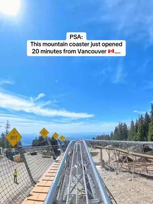 🎢  NEW at @Grouse Mountain Resort: the Grouse Gravity Coaster! This high-speed ride through forested terrain comes with panoramic views over Vancouver. Speeds can reach up to 45 km/h, with built-in brakes so you can ride as fast, or scenic, as you like. 🌲 This is your sign to add a mountain coaster to your Vancouver itinerary!  📍Grouse Mountain Resort, just 20 minutes from downtown Vancouver #explorebc #Vancouver #YVR #travel #traveltips