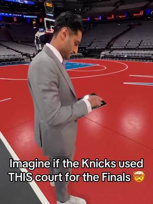 Should the NBA utilize an ASB glass floor for the Finals? 👀 #nbafinals #newyorkknicks #sanantoniospurs #knicks #nbaplayoffs 