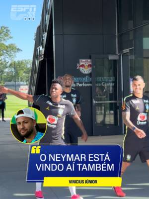 VINI JR TROLLANDO? TEMOS! 😅 O jogador do Real Madrid brincou com a presença de Neymar no treino da Seleção Brasileira realizado nesta quarta-feira (3), em Morristown. #ESPN2026 #seleçãobrasileira #viniciusjunior #neymar #futebol #tiktokesportes