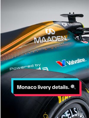 A livery shaped by transformation, revealed in the details. @Maaden | معادن  #MonacoGP #AstonMartinF1 #F1 #Motorsport 
