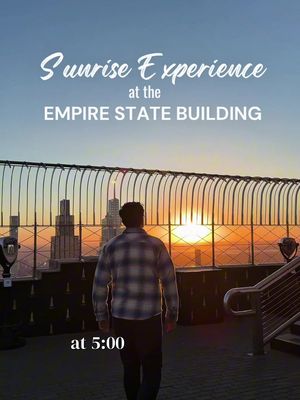 Waking up at 4 AM isn’t usually my idea of fun… but watching the sunrise from the top of the Empire State Building changed my mind. Seeing NYC slowly wake up from above, breakfast in hand, and exploring the history after made this one of the most special mornings I’ve had in the city. #empirestatebuilding #nycviews #newyorkcity #thingstodonyc #sunrise 
