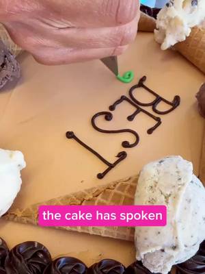 having my dad practice affirmations by icing his own father’s day cake.