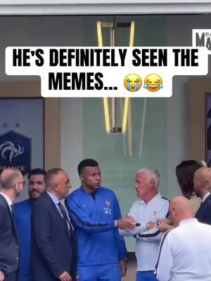 The king of France… 😭😂 🎥 (IG/parismatch) #risingballers #fyp #worldcup #mbappe #viral 