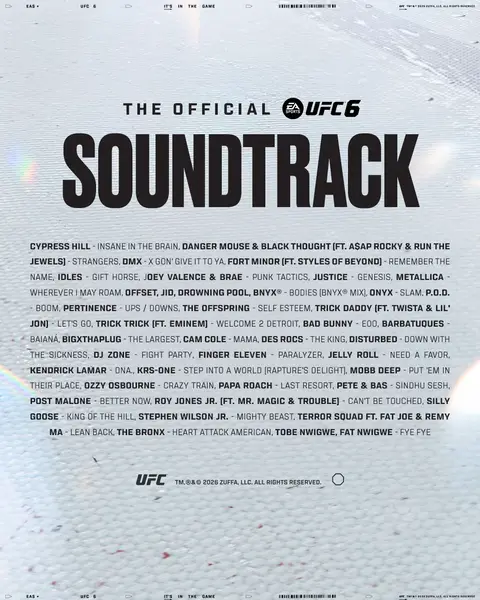 I introducing the official #UFC6 Soundtrack 