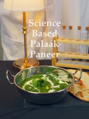 Palak Paneer Make according to science👨‍🔬 .  Palak Paneer is one of my favourite vegetarian dishes and here we are making it according to science! Chak de fateh!  . Full recipe on my Substack! https://dumpedlingss.substack.com/p/science-based-palak-paneer (Or Comment “Recipe” to be sent a direct link <3) . #indian #palakpaneer #punjabi #indianfood #vegetarian 