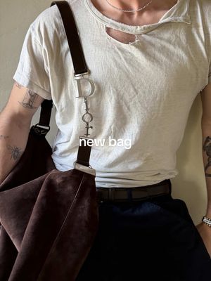 suede for summer #bagunboxing #dior #jonathananderson #luxurybag 
