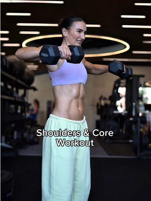 Shoulders & Core Workout 🔥  Join my Workout App for Free for 7 days  👉🏼 @Grow Girl  Let’s get stronger together 💪🏼 Suitable for all abilities, Home workouts and Gym Programs! Link in bio to join 🤍 #shoulders #core #shoulderworkout #corestrength #coreworkout 