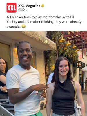 A TikToker tries to play matchmaker with Lil Yachty and a fan after thinking they were already a couple. 😭 🎥 @judijupiter