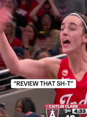 Caitlin Clark was not happy with the foul call. The Fever did not challenge and CC was called for her 3rd foul. #WNBA #womensbasketball #caitlinclark #indianafever 