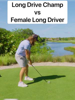 Can a World Long Drive Champ beat a Female Long Driver? 🤔