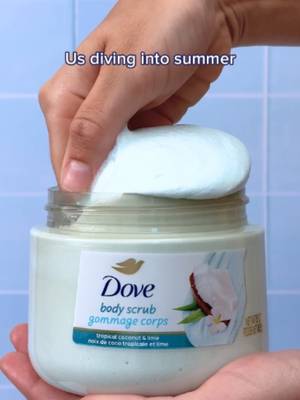 Which body scrub scent is your summer go-to? #Dove#BodyCare#ExfoliateYourSkin #GlowySkin