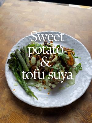 Sweet potato and tofu suya 🤤🔥#plantbasedrecipes 