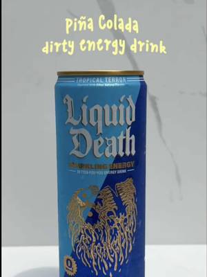 This tastes like something I should be sipping on a beach somewhere. 🏝️☀️🌊 Been loving these new energy drinks from @Liquid Death ! #ad #dirtyenergydrink 