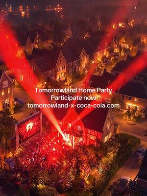 Have chance to experience a Tomorrowland Home Party, participate now and you might get a live DJ set, full production and festival energy at your home. Participate now at tomorrowland-x-coca-cola.com. Together with @Coca-Cola. #tomorrowland #electronicmusic #festival 
