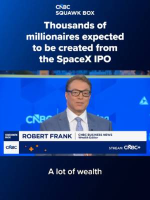 The SpaceX IPO is expected to liftoff next Friday and will be a big payoff for Elon Musk but also many others. CNBC’s Robert Frank joined "Squawk Box" with the details. Read more with the Inside Wealth newsletter here at the #linkinbio or the link on screen. #spacex #ipo #elonmusk