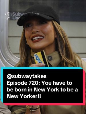 Episode 720: You have to be born in New York to be a New Yorker!! @JLO  #subwaytakes #interview #newyorkers #borninnewyork #nyc 
