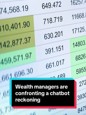 Old-school wealth managers look more vulnerable to AI disruption than perhaps any other professionals in financial services. Bloomberg's Isabelle Lee explains. #wealth #finance #money #investing #AI 