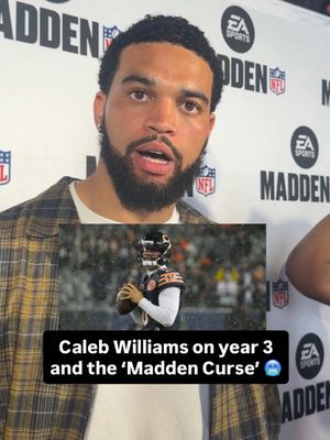 Caleb Williams on what his goals are for year 3 in the NFL, and what he wants to do for the city of Chicago. 🔥 He also put any “Madden Curse” worries to rest, as he’s been announced as the Madden 27 cover athlete. 👍 #nfl #chicagobears #madden #football #chicago