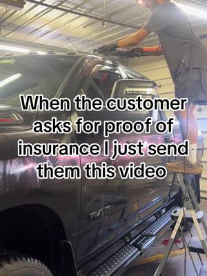 POV customer asks for proof of insurance