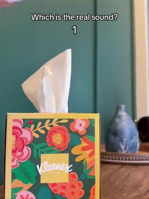 think you can hear a Kleenex® Tissue pull? prove it 👇