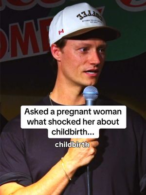 Did crowd work about pregnancy and a mom in the audience shared her wisdom  #standup #crowdwork #newdad #pregnancy #childbirth   
