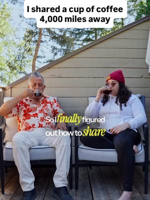 Is this the best Father’s Day present?  My dad and I just shared a cup of coffee from 4,000 miles apart, and I might still be crying about it 😭 This is the first cup we’ve had together in years. 100% dad approved! LIZHAPPYBEANS gets you 20% off the Clear Green AeroPress (and many others!)  #AeroPressPartner #AeroPress #PressForBetterCoffee