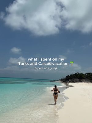 everything I spent on my Turks and Caicos trip!! I save for travel in a sinking fund inside my high yield savings account so I can spend freely on things like this! #vacationbudget #travelbudget #turksandcaicos 